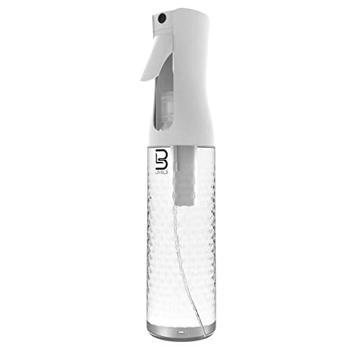 L3 Beveled Spray Bottle - Continuous Spray with a Fine Mist Pattern - Barber and Hair Stylist Supplies - Less Hand Fatigue Compared to Standard Bottles - Level Three Barber Spray - 300 ml (Clear) - color: Clear