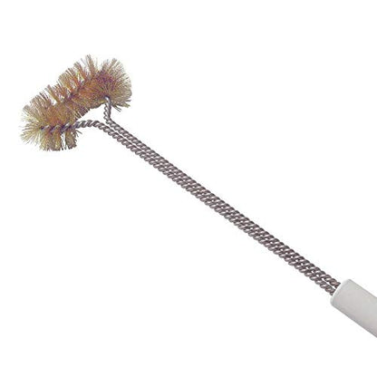 Deep Fryer Basket Cleaning Brush – High-Temp Commercial Kitchen Tool - Heavy Duty Brass Bristles - Heat Resistant to 750F for Food Debris - Deep Fryer Cleaner - Made in USA by FryOilSaver Co. B51C - style: Basket