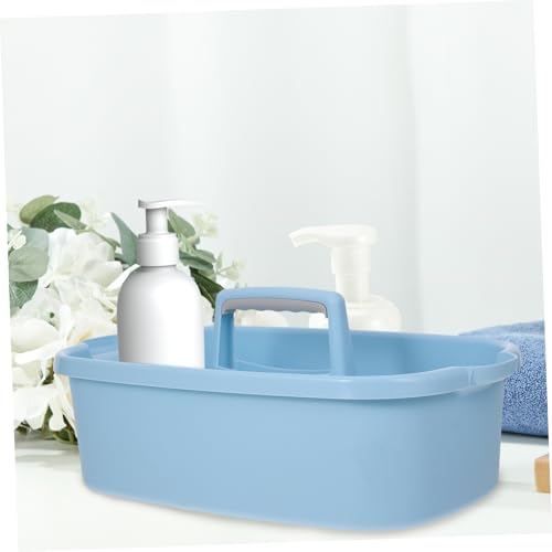 Mipcase Plastic Organizer with Handle Versatile Cleaning Tool Storage Basket for Bathroom Dorm Kitchen Garden Supplies Durable Container for Household Items