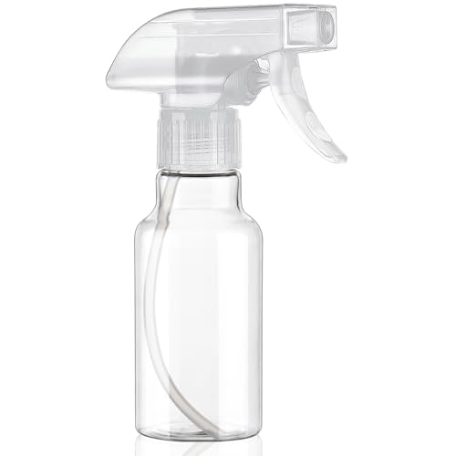 Spray Bottles 4oz/120ml Small Spray Bottle for Hair Plastic Mist/Stream Spraying Heavy Duty Empty Spray Bottles for Cleaning Solutions, Plants 1 Pack - color: Clear-1