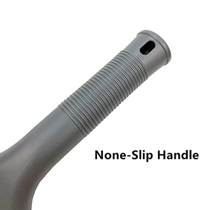 Super Flexible Silicone Squeegee, Auto Water Blade, Water Wiper, Shower Squeegee, 5.9'' Blade and 7.5'' Long Handle, for Car Windshield, Window, Mirror, Glass Door, Grey Black - color: Grey Black