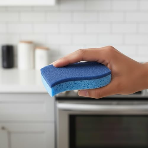 Kitchen Sponges for Dishes, Non-Scratch Scrub Sponge – Multi-Surface Cleaning Sponge for Dishwasher, Pots & Pans, Bathroom, Home – Best Dish Scrubber