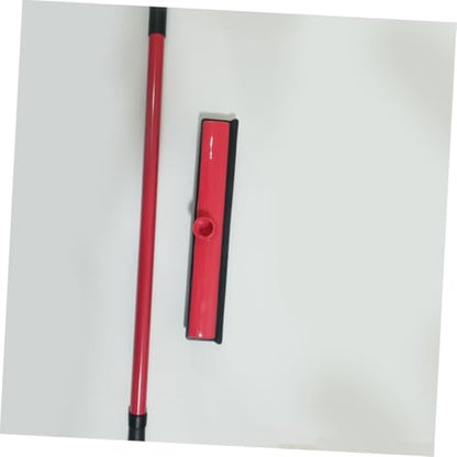ORFOFE PET Hair Cleaning Broom Long Handle Rubber Floor Scraper for Dog Hair Removal Easy to Clean Dust Mop for Home and Windows