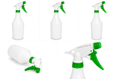 Plastic Spray Bottle, 2 Pack, 32 Oz with Adjustable Nozzle, Heavy Duty Leak Proof Mist Empty Water Bottle Sprayer for Cleaning, Chemicals, Hair, Planting & All-Purpose Use - Red, Blue, Green (Green) - color: Green