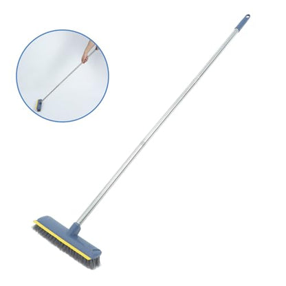 Garneck Sweeping Broom House Broom Soft Bristle Long Handle for Indoor Cleaning