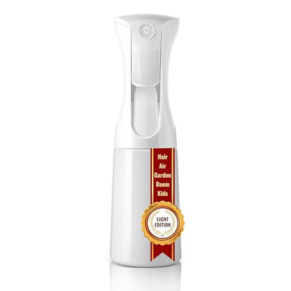Mistifi Fine Mist Spray Bottle for Hair – Continuous Refillable Mister for Hairstyling, Barber, Salon, Beauty, Skincare, Pets –(200ml 1Pc, White bottle) - color: White bottle, style: 200ml 1Pc
