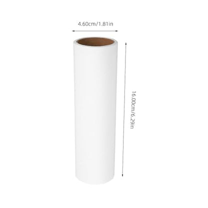 VALICLUD 38mm Inner Diameter Lint Roller Refills 10 Rolls White Sticky Adhesive Sheets for Pet Hair Remover Clothes Bedding Car Seat Cleaning