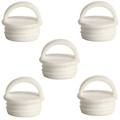 5 Pack Kayak Drain Plug with Handle Grips Hard Cooler Plugs Drain Holes Rubber Stopper for Skeeter Fishing Kayak Boat Inflatable Paddle Board Rowboat Portable Ice Chest Box 25mm 1 Inch - color: For Inner Diameter 2.45-2.55cm/0.96-1in