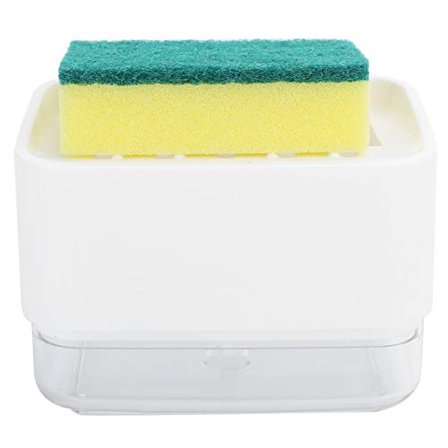 Automatic Dish Durable Press Liquid for Kitchen Countertop, ABSPS, 5.5x3.5x3.9in (White) - color: White