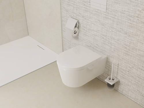 hansgrohe AddStoris Toilet Brush Holder Wall-Mounted, matt White, 41752700 - color: Matt White