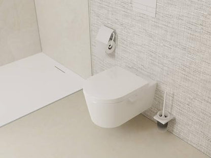 hansgrohe AddStoris Toilet Brush Holder Wall-Mounted, matt White, 41752700 - color: Matt White