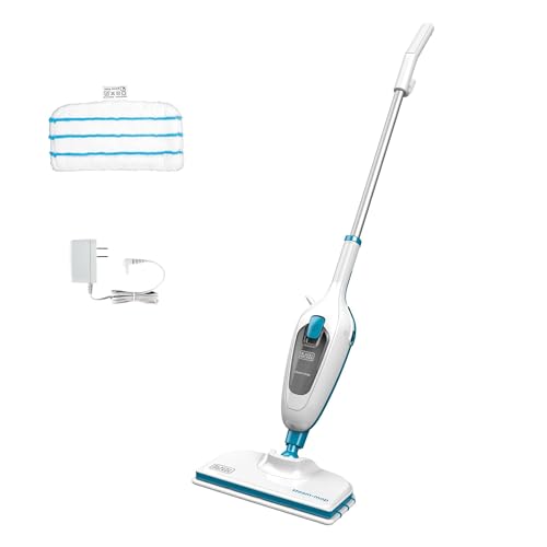 BLACK+DECKER Steam Mop, White (HSM13E1) - color: White
