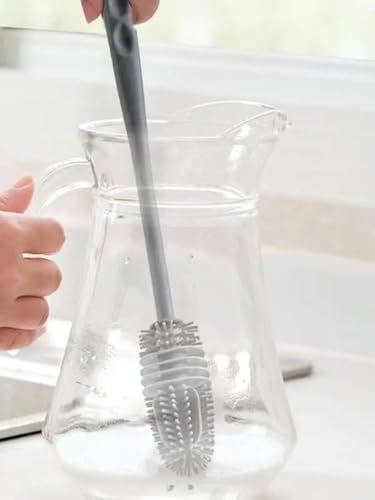 Long Reach Cleaning Brush - Flexible Silicone Brush for Bottles & Containers