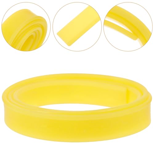 PRETYZOOM Glass Squeegee Replacement Silicone Strip 105cm Multipurpose Wiper Strip Stainless Steel Window Cleaning Tool for Shower and Floor Use