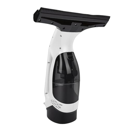 Window Vacuum, 1.2KPa Suction 2000mAh Battery Cordless 11 Inch Vane/Wing Electric Window Cleaner, Squeegee with Detachable Water Tank for Glass Mirrors Tiles