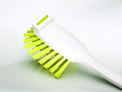 Joseph Joseph Edge Dish Brush with Integrated Sink Rest, Grey - color: Gray