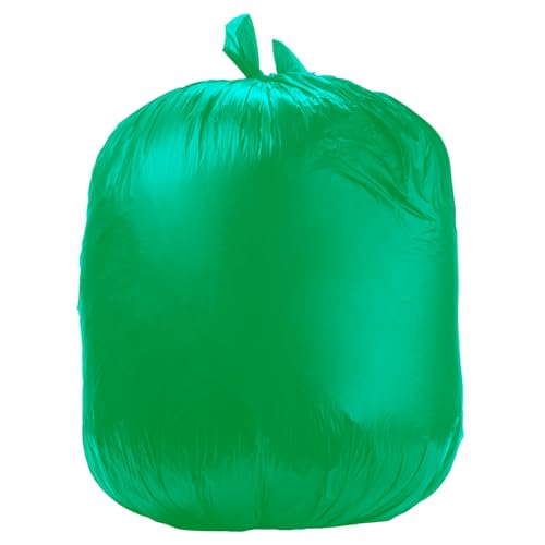 Ultrasac Heavy Duty 55 Gallon Green Trash Bags - (Value 50 Pack) - 1.5 MIL equivalent Industrial Strength Plastic 37" x 54" for 50-55 Gal Cans -Fits Toter, Rubbermaid Brute, Carlislie Bronco etc. - color: Green, style: 50-55 Gal, 1.5 Mil Equiv, 50 Count