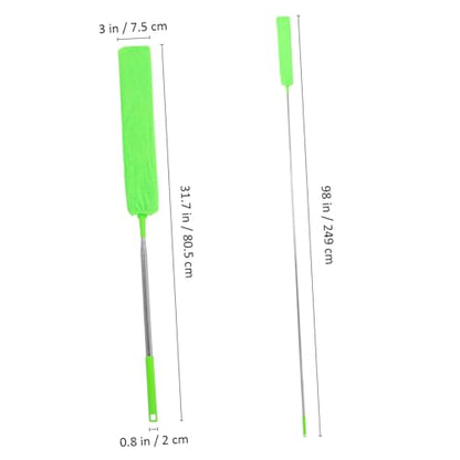 Retractable Telescoping Gap Duster with Washable Cloths Long Flat Cleaner for Under Furniture and Reach Areas for Dust Removal Ceilings and Corners - size: 43.00X7.50X0.30CM