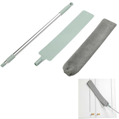 Gaps Dust Cleaner – Retractable Long-Handle Duster for Under Appliances, Hard-to-Reach Dust and Debris Removal Tool | Ideal for Home, Bedroom, Kitchen, and Household Cleaning - color: Blue Crevice Brush