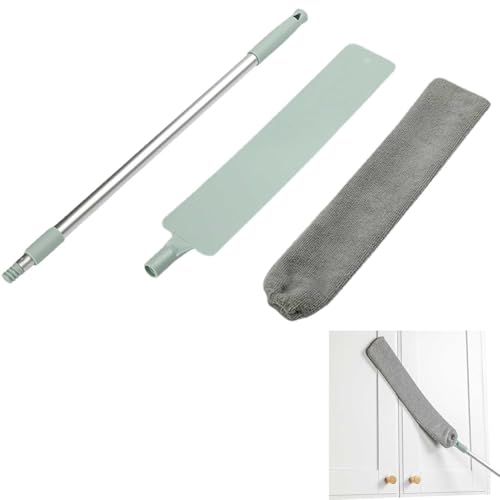 Gaps Dust Cleaner – Retractable Long-Handle Duster for Under Appliances, Hard-to-Reach Dust and Debris Removal Tool | Ideal for Home, Bedroom, Kitchen, and Household Cleaning - color: Blue Crevice Brush