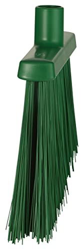 Remco 11 51/64 in Sweep Face Angle Broom, Synthetic, Green 29142-1 Each