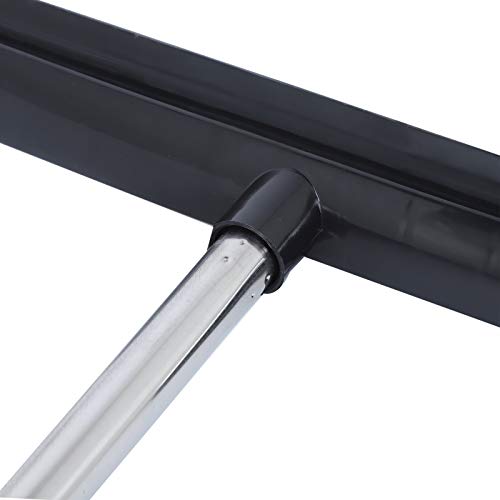 Multifunction Telescopic Floor Carpet Broom Pet Hair Dust Removal Cleaner Sweeper Tools (Black) - color: Black
