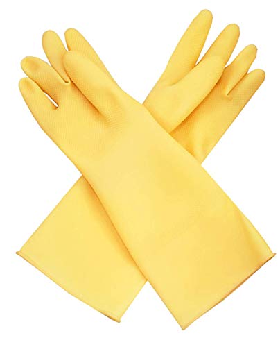 SUNRISE Carnation Latex Glove for Dish washing/Cleaning/Multi Purposes #500