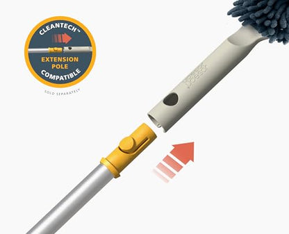 Joseph Joseph CleanTech 3-in-1 Microfiber Machine Washable Dual Sided Duster with Storage Sheath and Duster Head Cleaning Tool - style: Duster