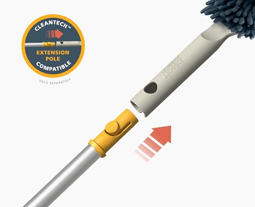 Joseph Joseph CleanTech 3-in-1 Microfiber Machine Washable Dual Sided Duster with Storage Sheath and Duster Head Cleaning Tool - style: Duster
