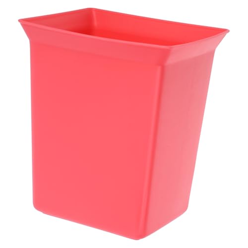 Portable Plastic Storage Basket Organizer Caddy for Hotel Cleaning Supplies Spacious Utility Bin for Effortless Mobility and Durability for Household and Hotel Use Red - color: Watermelon Red