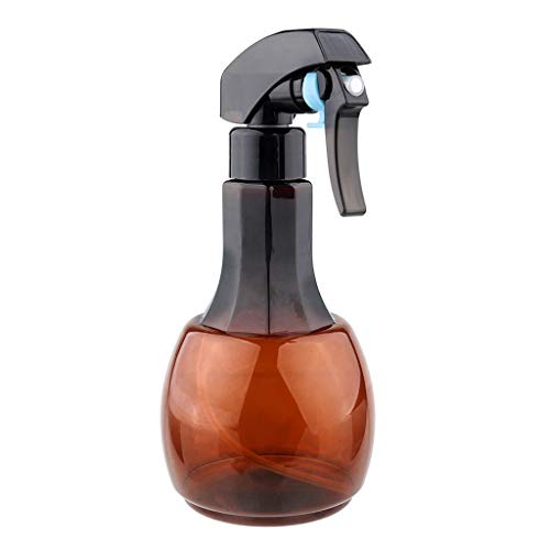 Adjustable Nozzle Spray Bottle - Leak Proof, Heavy Duty Plastic Misting Bottle for Gardening, Hairstyling, Cleaning & Cooking - Refillable & Versatile 180ml (Brown) - color: Brown