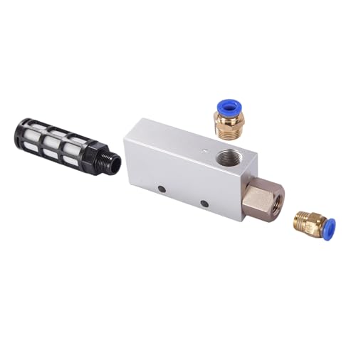 CV-20HS Pneumatic Vacuum Generator with Silencer – High-Speed Aluminum Ejector for Industrial Automation, Robotics & Noise-Sensitive Workspaces - color: CV-20HS