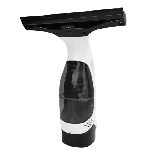 Window Vacuum Squeegee Cordless Electric Cleaner 2200mAh White – Powerful Automatic Water Absorption, Anti - Fog & Condensation, Easy Use for Glass, Mirrors & Tiles