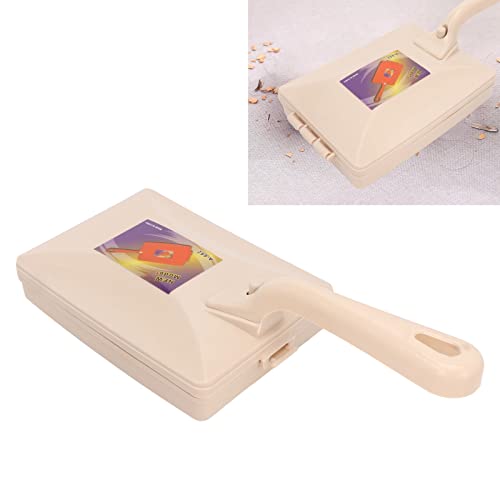 Haofy Double Roller Carpet Sweeper PP Construction Lightweight - Handheld Pet Hair Remover with Easy Empty Container for Small Apartments Sofas Tables
