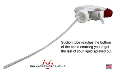Pinnacle Mercantile Plastic Spray Bottles Leak Proof Technology Empty 32 oz Pack of 3 Made in USA - size: 32 Oz, 3 Pack