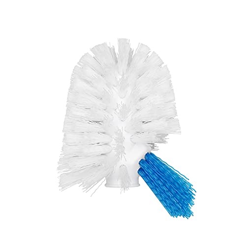 OXO Good Grips Toilet Brush with Rim-Cleaner Replacement Head, White, Plastic Handle, 10-Inch - size: 1 Count (Pack of 1)