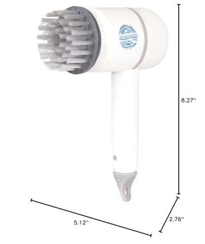 Klean Spin Cordless Electric Cleaning Brush – Rechargeable Handheld Power Scrubber for Bathroom, Kitchen, Tile & Grout – Includes 4 Interchangeable Brush