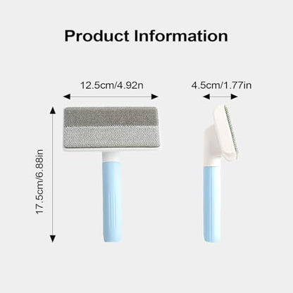 Pet Hair Removal Tool, with Detachable Handle, 17.5x12.5x4.5cm, Lint Shaver and Remover, Portable Hair Removal Cleaner, Comfortable Grip, for Furniture, Car, Clothes, Bedding - color: Blue