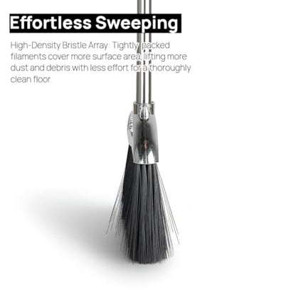 Indoor Soft Bristles Sweeping Broom,Long Handle Kitchen Angle Broom for Floor Cleaning Home Office Hardwood