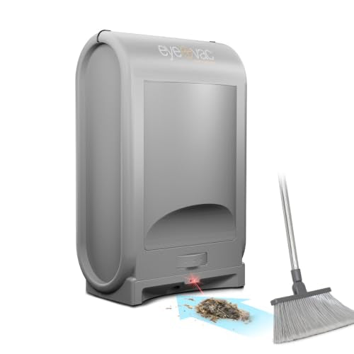 EyeVac Pro Touchless Vacuum Automatic Dustpan - Ultra Fast & Powerful - Great for Sweeping Salon Pet Hair Food Dirt Kitchen, Corded Canister Vacuum, Bagless, Automatic Sensors, 1400 Watt (Sliver) - color: Silver