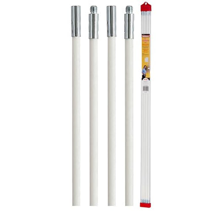Dryer Cleaning Kit Extension Rods - Gardus R3203612 12' Extension Kit for Gardus RLE202 LintEater Rotary Dryer Vent Cleaner Kit, Dryer Vent Cleaning System Extends Up to 12’ with 4 Flexible 3' Rods - style: 12' Screw-Connect Extension