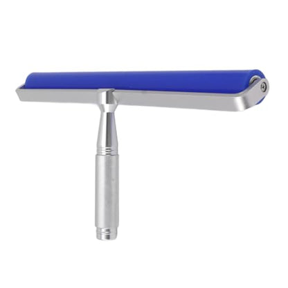 Blue Silicone Manual Roller, Static Cleaner Tool Tacky Roller Sticky for Screen Film Hair Dust Remover Viscosity with Aluminum Alloy Handle for Everywhere (12 Inch) - size: 12 Inch