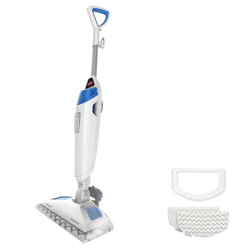 BISSELL Steam Mop 1940A PowerFresh Floor Steam Cleaner for Hard Wood & Tile with Natural Sanitization, Easy Scrubber, Variable Steam, 12” Cleaning Path - style: PowerFresh Steam Mop