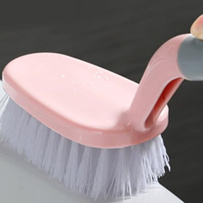 Tile Tub Scrubber Brush, Non Scratch Shower Scrubber Shower Cleaning Brush Long Handle Scrub Brush for Cleaning Bathtub Shower Bathroom, Pink