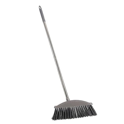 Levemolo Stainless Steel Outdoor Broom with Long Handle Floor Wiper for Home and Cleaning Compact and Easy to Store for Indoor and Outdoor Use