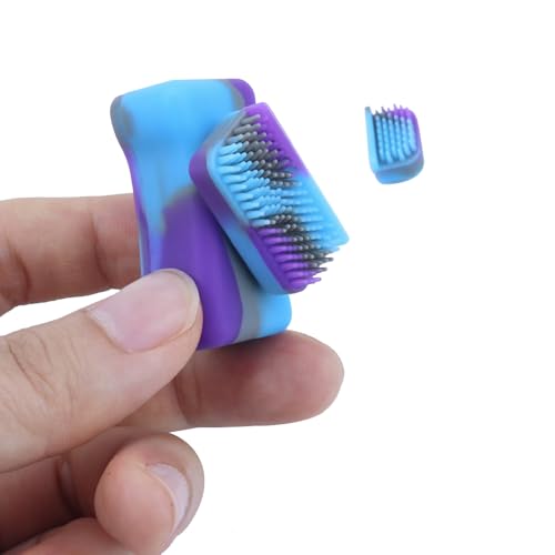Green Piece® Green Silicone Magnet Cleaner - Perfect for your Glass Pieces and Vases - Clean Smarter and better. Remove Resin and Tar - Clean hard to reach areas - Excellent for all glass. - color: Purple