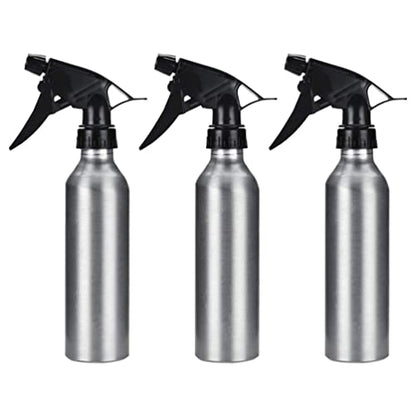 Sandhill Tools 3 Pack Aluminum Empty Spray Bottles with Trigger sprayer 250 ml