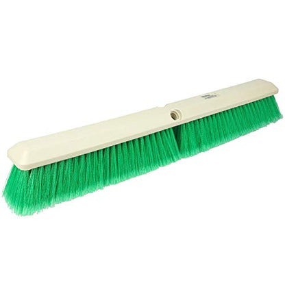 Weiler 42164 Perma-Sweep Polystyrene Fine Sweep Floor Brush, 2-1/2" Width, 24" Overall Length, Green - size: 24 Inch, style: Fine Sweeping