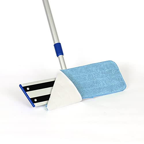 Arkwright Spray Mop Replacement Pads - (Pack of 12) Bulk Microfiber Flat Dry and Wet Refill Mop Pads Floor Cleaning, Compatible with Bona and Rubbermaid, Fits All Mop Heads, 24 in, Blue - color: Blue, size: 24 Inch (Pack of 12)