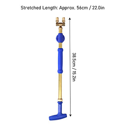 Estink Double Nozzle Sprayer with Bottle Connector for 1.25L and Above Water Bottles Non Slip Handle Telescopic Copper Rod Adjustable Nozzle for Garden Lawn Irrigation